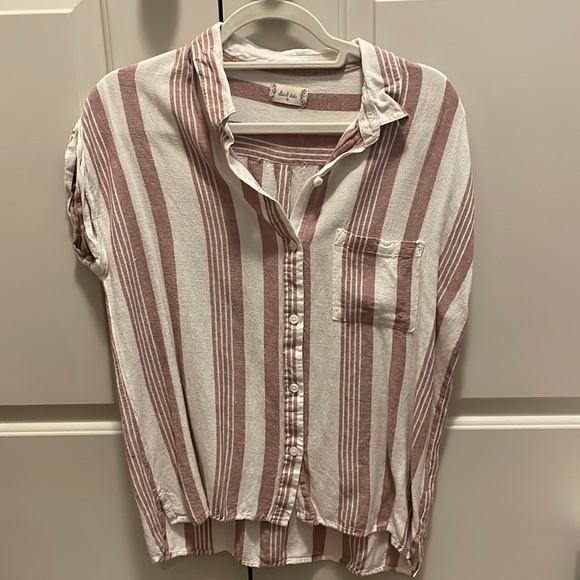 NWOT Altard's State Medium Pink Stripped Top. 💕 - Picture 1 of 4